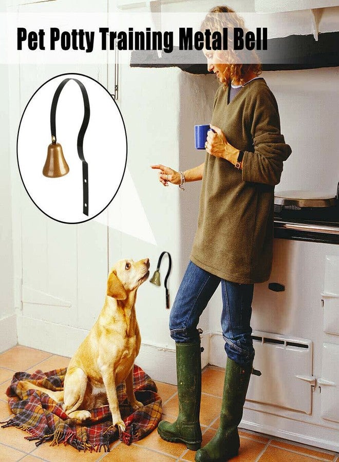 Estink Shop Keepers Bell, Antique Metal Doorbell Wall Mounted Metal Shopkeepers Doorbell Dog Training Home Decoration, 1.6inch Diameter, Remind You Customer Coming - Image 2